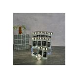 kitchenboost cam baharatlık seti - 12 li tuzluk biberlik baharatlık seti 110 ml.