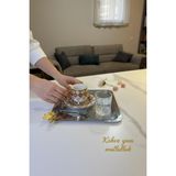 Kitchenboost Elysia Model 6 Lı Kristal Kahve Yanı Küçük Su Bardağı 60 cc Shot Bardağı - 6 Adet - 60 ml