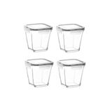 kitchenboost fresco saklama kabı - lav 4 lü çok amaçlı erzak saklama kabı 700 ml.