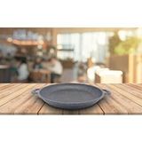 Kitchenboost Granit 36 Cm Çok Amaçlı Kızarma Tavası - Sac Kavurma Tavası Gri