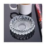 Kitchenboost Kesme Lü x Küllük - 2 Li Cam Kül Tablası Yuvarlak 12,5 cm .