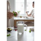 Kitchenboost Ölçekli Cam Mini Süt Sosluk Sürahisi 100 Ml. 2 Li - Şeffaf