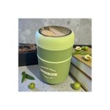 kitchenboost Tohana kulplu çelik sefer tası - yemek termosu saklama kabı 2 katlı yeşil 710 ml. 304 paslanmaz çeli