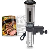 Kitchenboss Sous Vide Garer G300 Stick Hassas Pişirici • Zamanlayıcı Fonksiyonu • 3D Sirkülasyon • Hassas Sıcaklık Ayarı • Ipx7 Su Geçirmez • LED Dokunmatik Ekran Daldırma Daldırma Sikulator - Beyaz