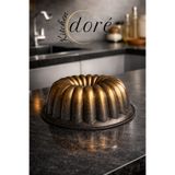 kitchendore Dilimli Kek Kalıbı Royal Gold Kalın Döküm Üç Katmanlı Kaplama 575 Gram