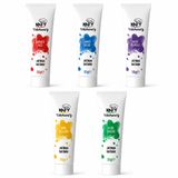 Kitchenify Jel Gıda Boyası, Sarı, Yeşil, Kırmızı, Mavi, Mor, Konsantre, 50 gr, 5'li Set
