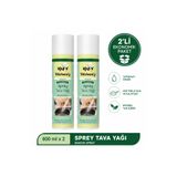 Kitchenify Sprey Tava Yağı 600 ml 2'li Set- Yapışmaz Pişirme Spreyi | Kek Kalıbı, Fırın Tepsisi, Waffle, Tost, Airfry ve Izgara İçin Sprey Yağ