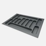 Kitchenox 67x49 cm Gri ABS Plastik 12 Bölmeli Çekmece İçi Kaşıklık