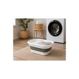 KitchenSoft Katlanabilir Çamaşır Sepeti 27 Lt Akordiyon Katlanır Sepet - Leğen Yer Kaplamaz Pratik Banyo Düzenleyici