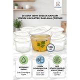 Kitchera Home Kalın Yapılı Sızdırmaz 120 Ml 4 Oz Sosluk Buzluk Et Kemik Suyu 25'li