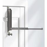 KitchLife Kapı Üstü Kurutma Rafı, Katlanabilir Kanca Taşınabilir Yer Tasarruflu Askı 1 3/8 "Kapılar için Çamaşırhane Banyo Yatak Odası Giysileri Palto Havlu Askısı, Seyahat ve Ev Kullanımı için, Uzay