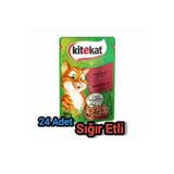 Kitekat SIĞIRLI GRAVY SOSLU KEDİ YAŞ MAMA 85 GR. 24 ADET