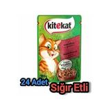 Kitekat - Sığırlı Yaş Tam Mama 24 Adet - Sıvı