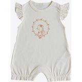 Kitikate Organik Tuby Şort Tulum Natural - Natürel - 3 - 6 Ay