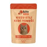 Kito Fresh Kuzu Etli 80 gr Kedi Yaş Mama