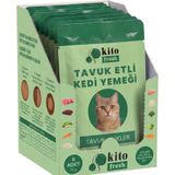 Kito Fresh Tavuk Etli 8x80 gr Kedi Yaş Mama