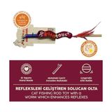 Kito Toys Solucan (Olta) Peluş Kedi Oyuncağı - 01-Mavi