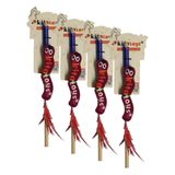 Kito Toys Solucan (Olta) Peluş Kedi Oyuncağı (4 paketi)