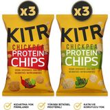 KITR 6'lı Acı Biber Ve Lime Çeşnili & Sebze Yeşillikleri Çeşnili Yüksek Proteinli Nohut Cipsi 6x50g