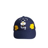 Kitti 1-3 Yaş Erkek Bebe Lacivert Baskı Desen Figürlü Rahat Yazlık Kep Şapka