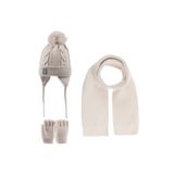 Kitti 1-4 Yaş Erkek Bebek Atkı Bere Eldiven Takımı, 3 Lü Set