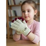 Kitti 25240-02 Kız Çocuk Örme Triko Eldiven 9-12 Yaş