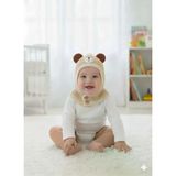 Kitti 25480-01 Düğmeli Boyunluk Triko Bere