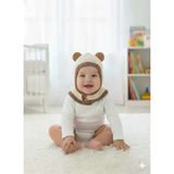 Kitti 25480-02 Düğmeli Boyunluk Triko Bere