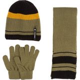 Kitti 9-15 Yaş Erkek Çocuk Atkı Bere Eldiven 3'lü Takım