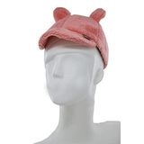 Kitti Kız Çocuk Peluş Lastikli Gölgelikli Şapka (K2245-03-077) Pudra 4-8 Yaş