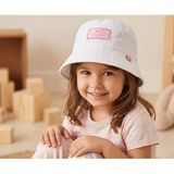 Kitti Kız Çocuk Yazlık Fötr Şapka (1-4 Yaş) 26160-2 Beyaz