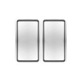 Kittiwake Home Life 2 Adet Gümüş Geniş Dikdörtgen Metal Sunum Tepsisi 18X33 cm – Paslanmaz Çelik Düz Çay Kahve Tatlı Servis Tepsisi Seti KHL60001-1