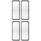 Kittiwake Home Life 4 Adet Gümüş Dar Dikdörtgen Metal Sunum Tepsisi 33X13 cm – Paslanmaz Çelik Düz Çay Kahve Tatlı Ikram Tepsisi Seti