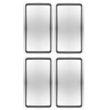 Kittiwake Home Life 4 Adet Gümüş Geniş Dikdörtgen Metal Sunum Tepsisi 18X33 cm – Paslanmaz Çelik Düz Çay Kahve Tatlı Ikram Tepsisi Seti KHL60001-2