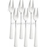 Kittiwake Home Life 6’lı Gümüş Limon ve Fondü Çatalı 11 cm – Paslanmaz Çelik Mini Servis Çatalı Takımı