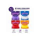 Kitty's KITTYS 4LÜ SABUNLU DUŞ LİFİ SETİ (Mango, Çilek, Beyaz, Lavanta Sabun Kokulu Duş Lifi