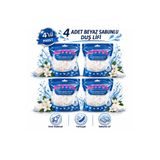 KITTYS Kıttys 4lü Set Sabunlu Duş Lifi Seti (Beyaz Sabun Kokulu Duş Lifi)