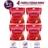 KITTYS Kıttys 4lü Set Sabunlu Duş Lifi Seti (Çilek Sabun Kokulu Duş Lifi)