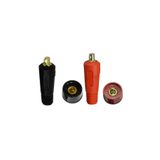 KITWELD 10-25 Kaynak Makina Jack Kablo Bağlantı Elemanı (Kırmızı-Siyah) - 2 Takım