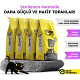 Kityus 4'lü Avantaj Paketi Aktif Karbonlu Kedi Kumu 20 kg Topaklanma
