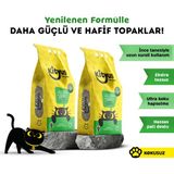 Kityus Kokusuz Topaklanan Kedi Kumu 2x5kg İnce Taneli Uzun Süreli Kullanım Avantaj Paketi