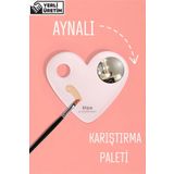 Kityuu Ayna Hediyeli Karıştırma Paleti Kalp | Ürün Makyaj Karıştırma Paleti
