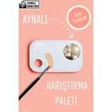 Kityuu Ayna Hediyeli Karıştırma Paleti | Ürün Fondöten Krem Makyaj Karıştırma Paleti