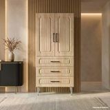 Kitzbühel Çok Amaçlı Dolap 60 Cm 2 Kapak 3 Çekmece Çamlıca Ladin - Çok Amaçlı Banyo Dolabı