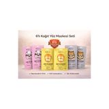 Kiva 6’lı Kağıt Yüz Maskesi Seti Panda Kaplan Kedi Sheet Face Mask Cilt Bakım Maskesi