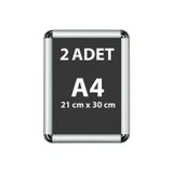 Kıvılcım 2 Adet A4 Eko Seri Çerçeve Rondo Köşe Aç Kapa Açılır Kapanır