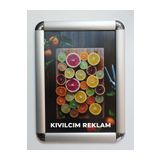 KIVILCIM PLASTİK VE REKLAM ÜRÜNLERİ 5´li A4 Alüminyum Rondo Çerçeve - (KENARLARI PLASTİK DEĞİL ALÜMİNYUMDUR!)