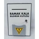 Kıvılcım Plastik ve Reklam Ürünleri Ramak Kala Bildirim Kutusu - Gri