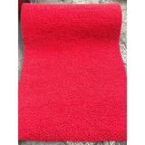 Kıvırcık Paspas Kaymaz Kaydırmaz Yolluk Karmaşık Halı Paspas - 100 x 1500 cm - Kırmızı
