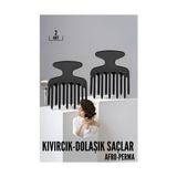 Kıvırcık Saç Açıcı Afro Perma Tarağı - Renkli
